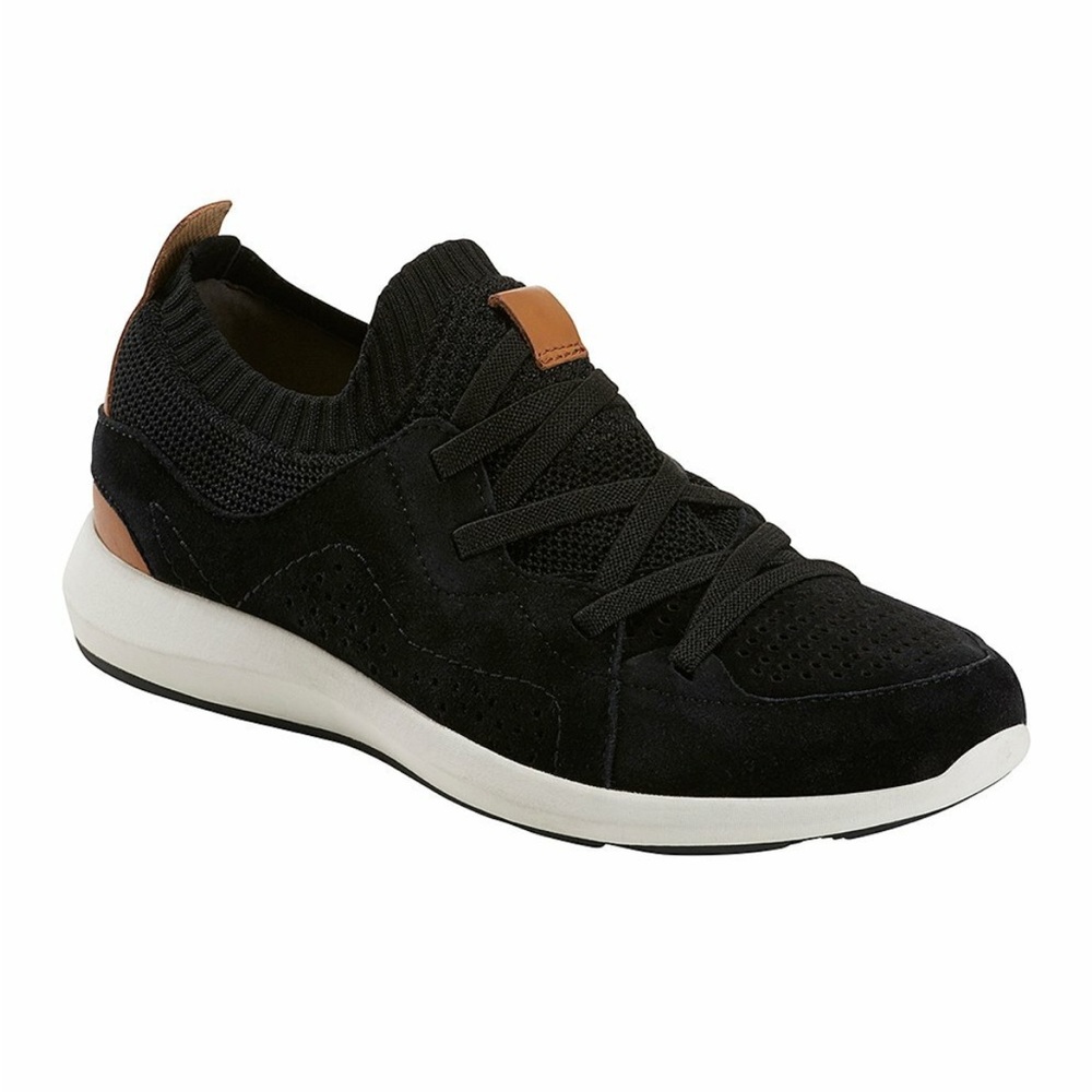 Earth Desire‎ Flow Women’s Black & Tan Slip On Sneakers Size 8